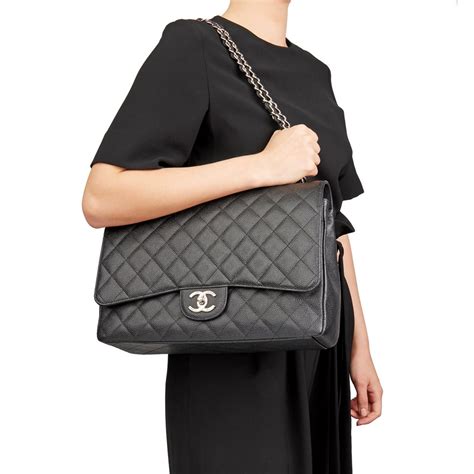 chanel double flap maxi bag|chanel flap bag price.